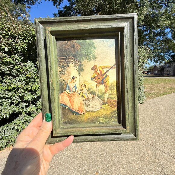 Vintage French Nicolas Lancret picture - Picture 4 of 7